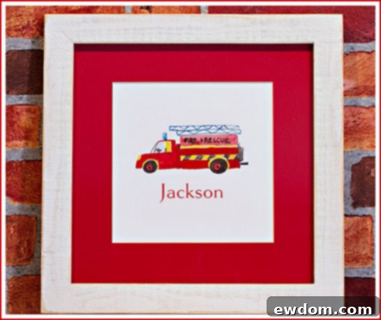 Charming Fire Truck Birthday Party Decorations by Hampton Paper Designs