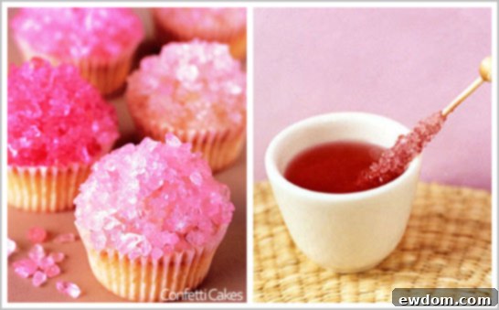 Shimmering Rock Candy Cupcakes by Elisa Strauss of Confetti Cakes