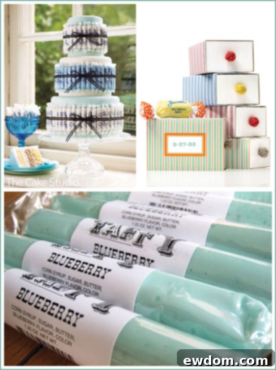 Taffy Cake and Party Favors