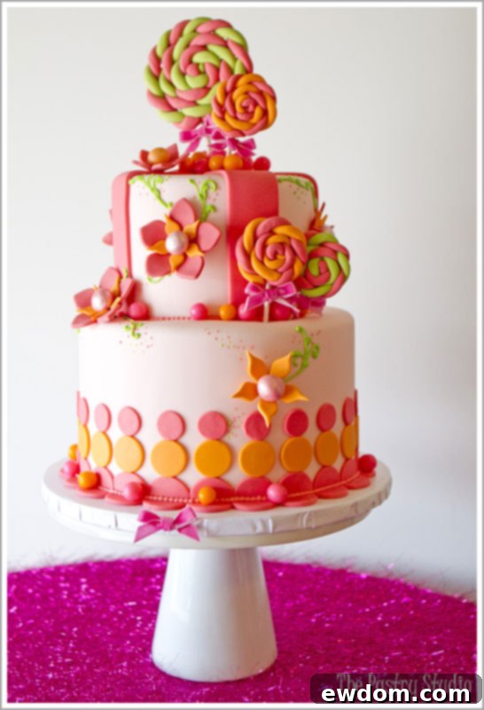 Lollipop & Gumball Cake by The Pastry Studio