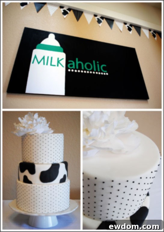 Milkaholic Sip & See Baby Shower - Beverage Station