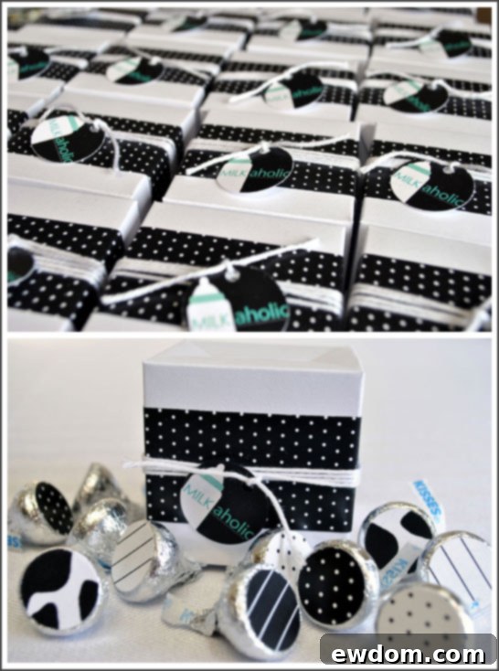 Milkaholic Sip & See Baby Shower - Well Wishes Station