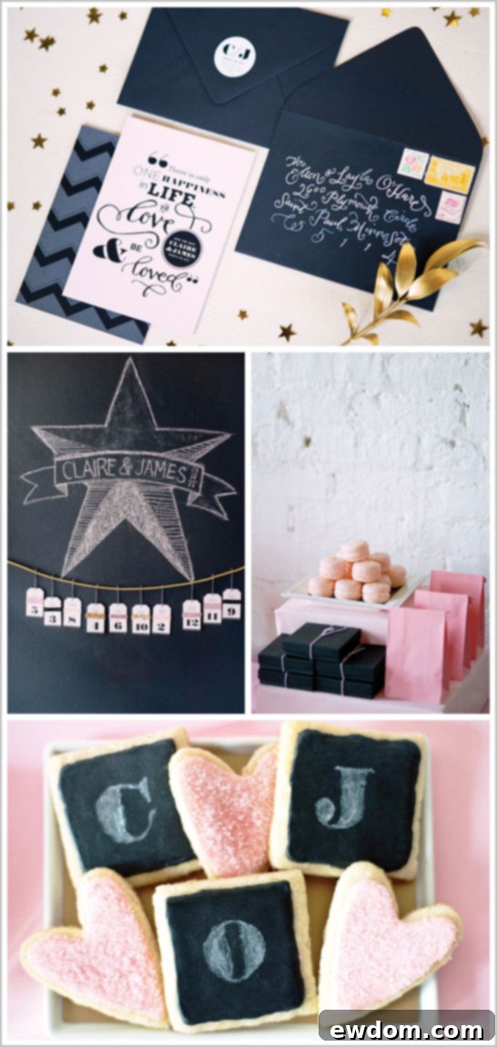 Graphic & Glitz Dessert Table Close-up