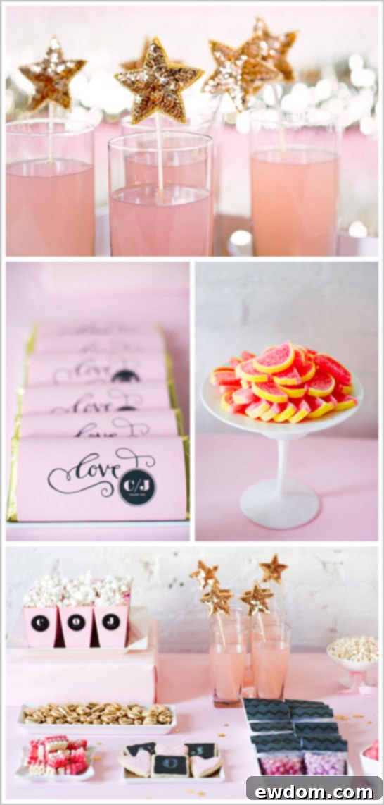 Graphic & Glitz Dessert Table Details
