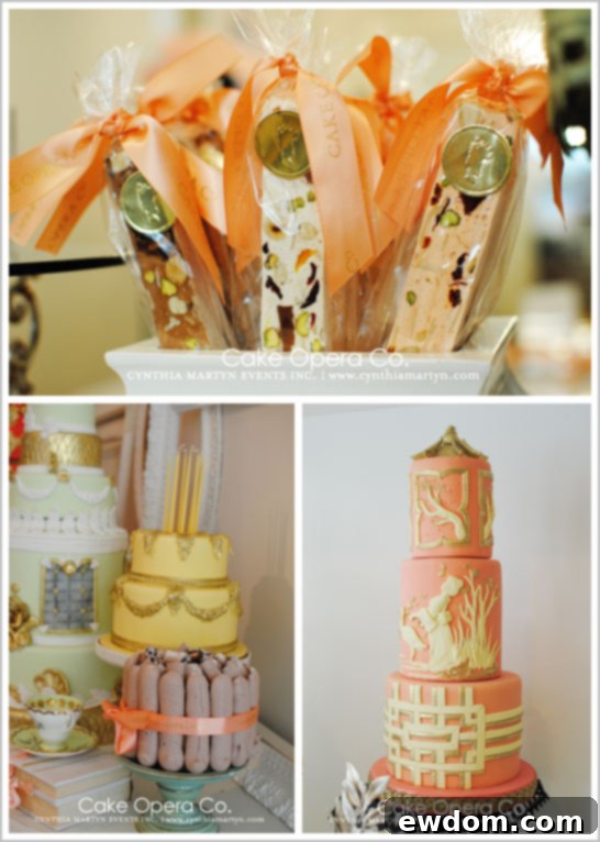 An inspiring display inside Cake Opera Co., showcasing their unique and artistic approach to desserts