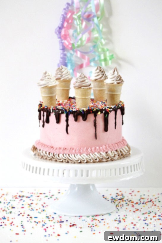 Ice Cream Cake by Miso Bakes | TheCakeBlog.com