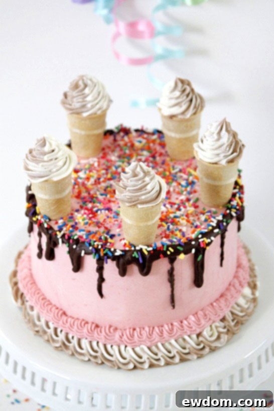 Ice Cream Cake by Miso Bakes | TheCakeBlog.com