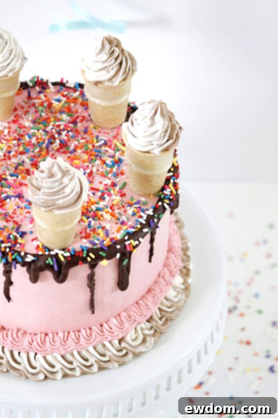 Ice Cream Cake by Miso Bakes | TheCakeBlog.com