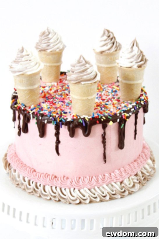 Ice Cream Cake by Miso Bakes | TheCakeBlog.com