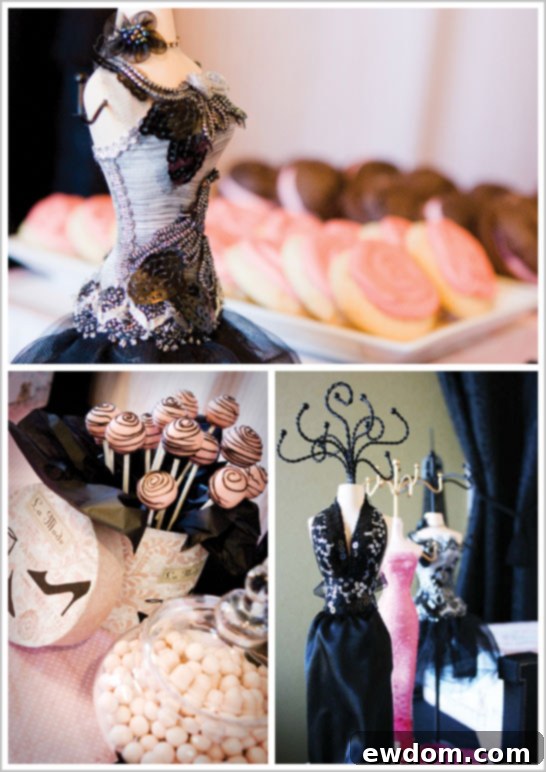 Paris Fashion Birthday Party Dessert Table Details Paris Fashion Birthday Party Dessert Table