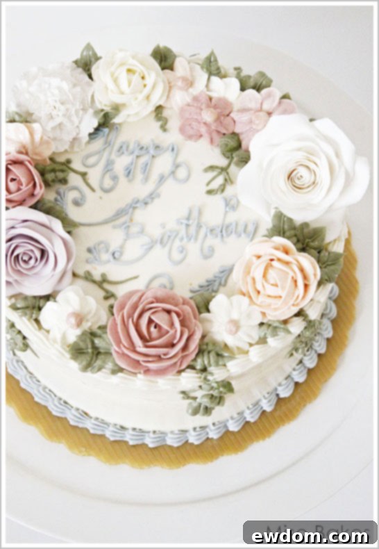 Scrap Buttercream cake by Miso Bakes