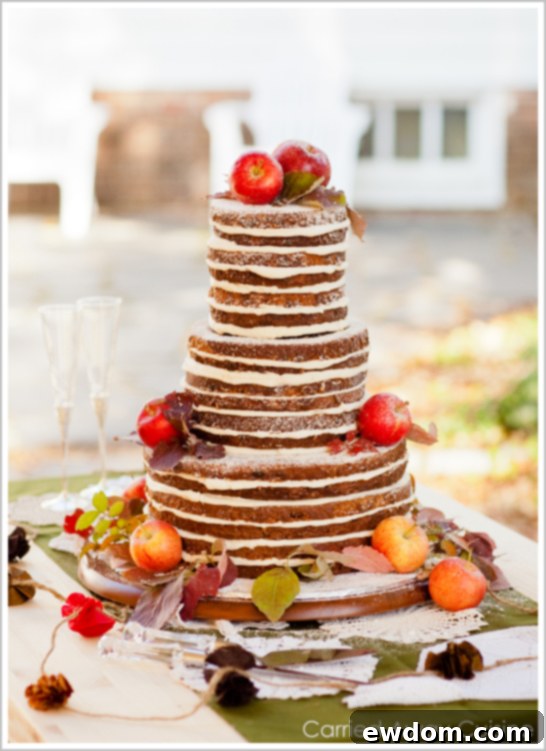Rustic Apple Wedding Cake Rustic Apple Wedding Cake