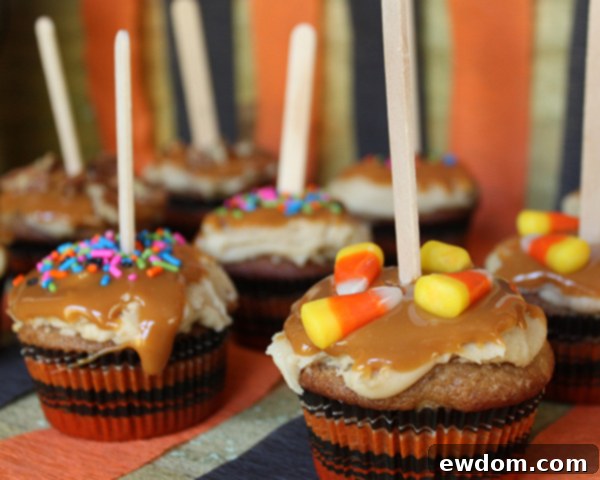 Caramel Apple Cupcakes | by Lauren Kapeluck for TheCakeBlog.com