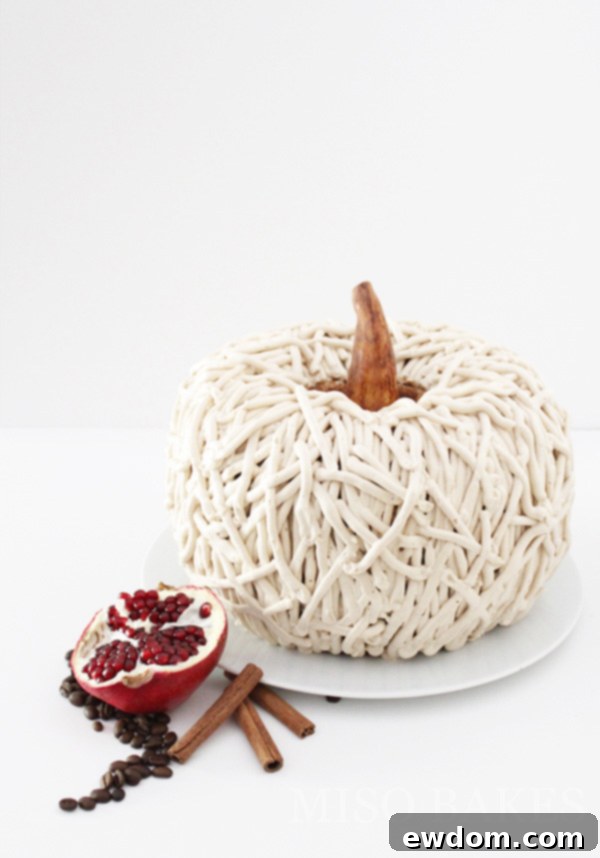 Autumn Hearth Pumpkin Bundt 3 Rustic Pumpkin Cake with Chocolate Ganache Filling | A Seasonal Delight by Miso Bakes