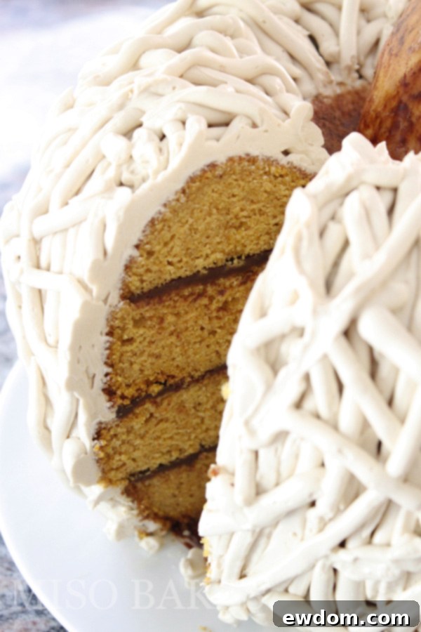 Autumn Hearth Pumpkin Bundt 5 Rustic Pumpkin Cake with Chocolate Ganache Filling | Ingredients for Autumn Baking