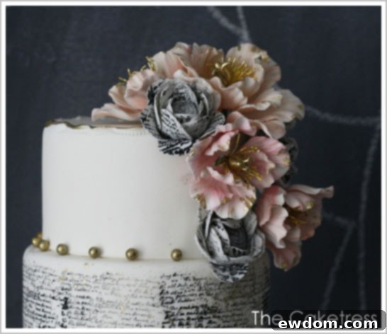 Vintage Book Papers Whimsical Book Mouse with Glasses Hidden in Cake Flowers