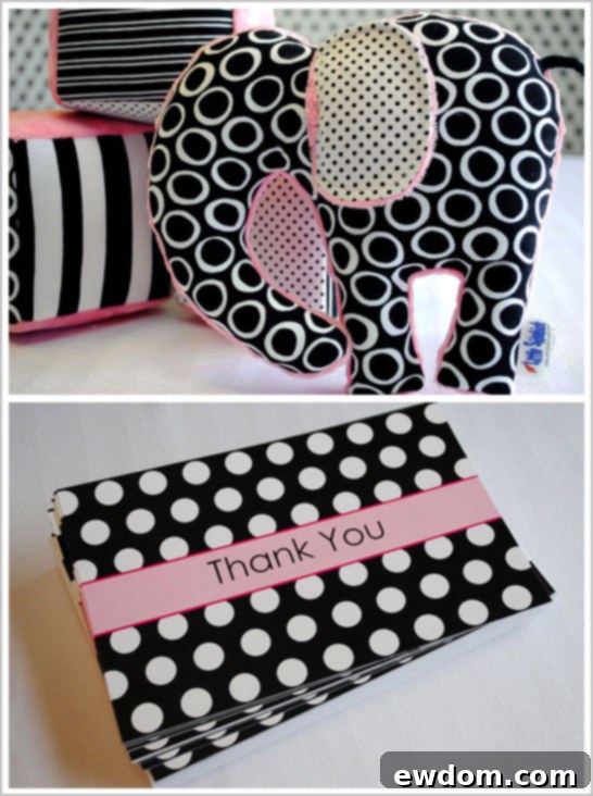 Modern Elephant Baby Shower Diaper Cake and Baby Shower Gifts