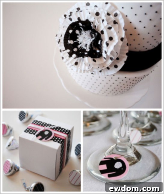 Modern Elephant Baby Shower Elephant Baby Shower Cake and Desserts