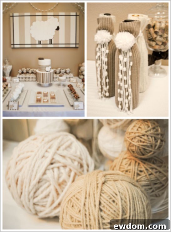 Family-Friendly Lamb Party Outdoor First Birthday Party Setup