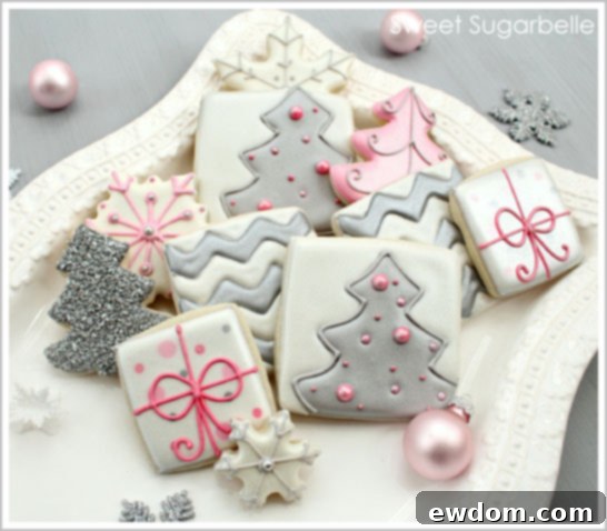 Modern Christmas Tree Cookies