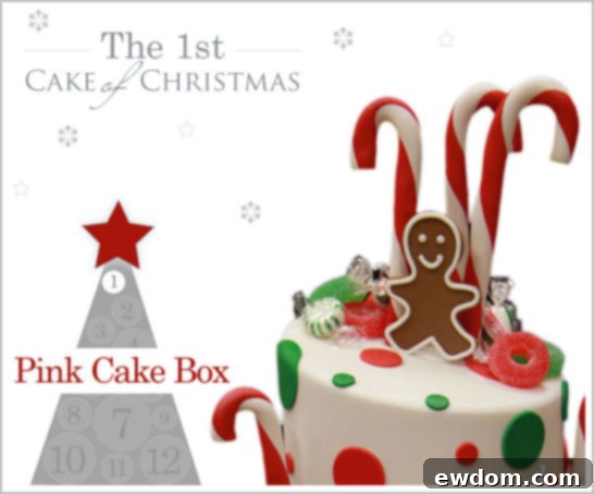 Christmas Gingerbread and Candy Cane Cake Christmas Gingerbread and Candy Cane Cake