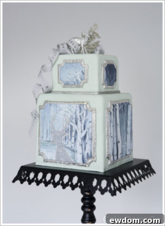Elegant Winter Wedding Cake by Cake Opera