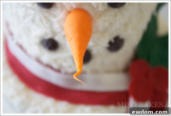 Easy DIY Snowman Cake | by Miso Bakes - Snowman Cake Body