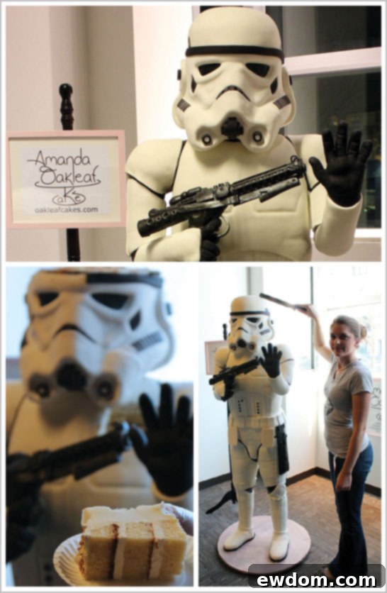 Life-size stormtrooper Cake by Amanda Oakleaf