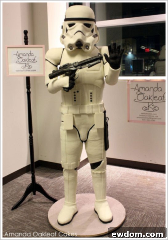 Life-size stormtrooper Cake by Amanda Oakleaf