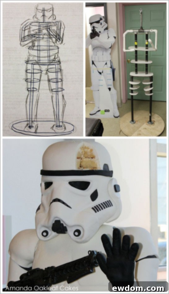 Life-size stormtrooper Cake by Amanda Oakleaf