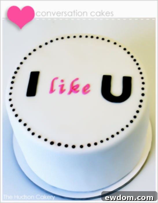 A unique 'Will U Marry Me?' Conversation Cake for an unforgettable proposal